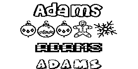 Coloriage Adams