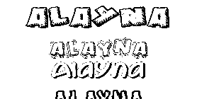 Coloriage Alayna
