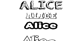 Coloriage Alice