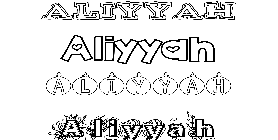 Coloriage Aliyyah
