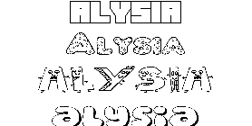 Coloriage Alysia