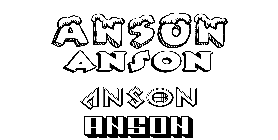 Coloriage Anson
