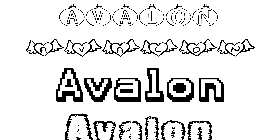 Coloriage Avalon