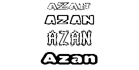 Coloriage Azan