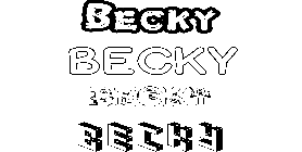 Coloriage Becky