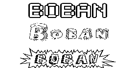 Coloriage Boban