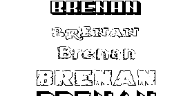 Coloriage Brenan