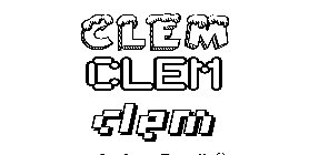 Coloriage Clem