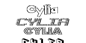 Coloriage Cylia