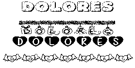Coloriage Dolores