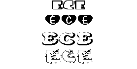 Coloriage Ece