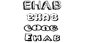 Coloriage Ehab