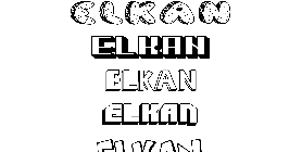 Coloriage Elkan