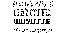 Coloriage Hayatte