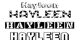 Coloriage Hayleen