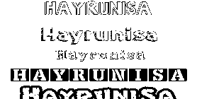 Coloriage Hayrunisa