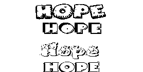 Coloriage Hope