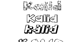 Coloriage Kalid