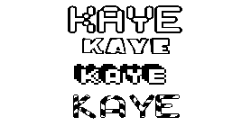 Coloriage Kaye