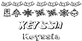 Coloriage Keyssia