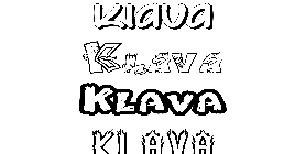 Coloriage Klava