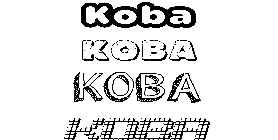 Coloriage Koba
