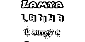 Coloriage Lamya