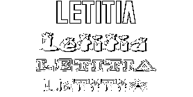 Coloriage Letitia