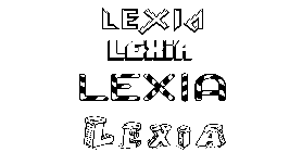 Coloriage Lexia
