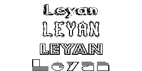Coloriage Leyan