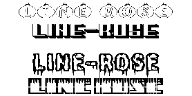Coloriage Line-Rose