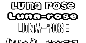 Coloriage Luna-Rose