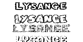 Coloriage Lysange