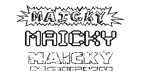 Coloriage Maicky