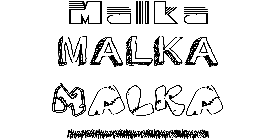 Coloriage Malka