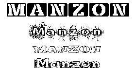 Coloriage Manzon