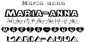 Coloriage Maria-Anna