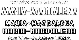 Coloriage Maria-Magdalena