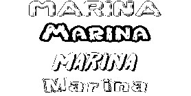 Coloriage Marina