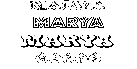 Coloriage Marya