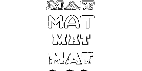 Coloriage Mat