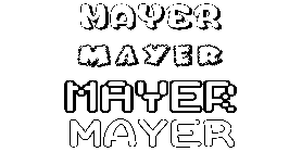 Coloriage Mayer