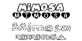 Coloriage Mimosa