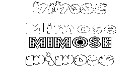 Coloriage Mimose