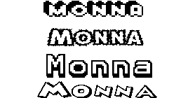 Coloriage Monna