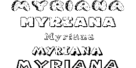 Coloriage Myriana