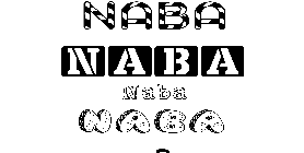 Coloriage Naba