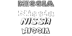 Coloriage Nissia