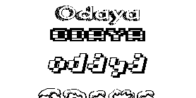Coloriage Odaya