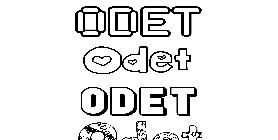 Coloriage Odet
